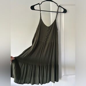Olive Green Sun Dress